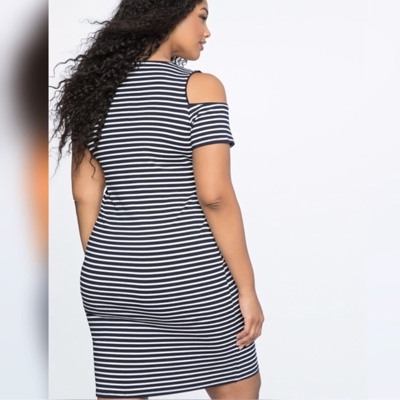 Eloquii striped dress - Picture 3 of 8